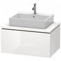 Meuble bas console L-CUBE 400x820x547mm blanc brillant