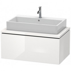 Meuble bas console L-CUBE 400x920x547mm blanc mat