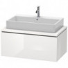 Meuble bas console L-CUBE 400x920x547mm blanc mat
