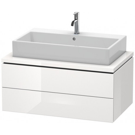 Meuble bas console L-CUBE 400x920x547mm blanc mat