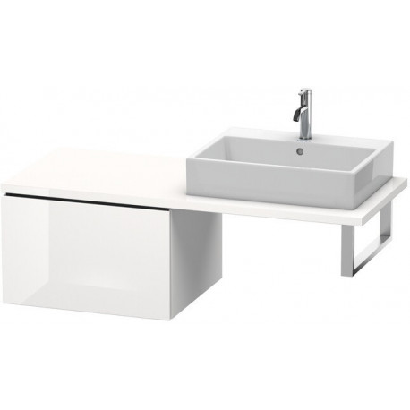 Meuble bas console L-CUBE 400x620x547mm blanc mat