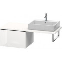 Meuble bas console L-CUBE 400x620x547mm blanc mat