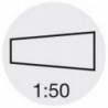 Alésoir à main pour trous de goupilles coniques, Ø nominal : 6,00 mm, Petit/grand Ø 5,90/8,00 mm, Lames de 105 mm, Long. totale : 135 mm