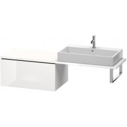 Meuble bas console L-CUBE 400x820x547mm blanc brillant