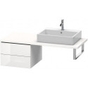 Meuble bas console L-CUBE 400x520x547mm blanc mat
