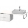 Meuble bas console L-CUBE 400x520x547mm blanc mat