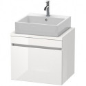 Meuble bas console DURASTYLE 512x600x478mm basalt matt/blanc mat