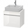 Meuble bas console DURASTYLE 512x600x478mm basalt matt/blanc mat
