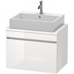 Meuble bas console DURASTYLE 512x700x478mm graphit matt/blanc mat