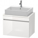 Meuble bas console DURASTYLE 512x700x478mm graphit matt/blanc mat