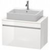 Meuble bas console DURASTYLE 512x800x478mm blanciss matt/basalt mat