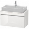 Meuble bas console DURASTYLE 512x900x478mm blanciss matt/basalt mat