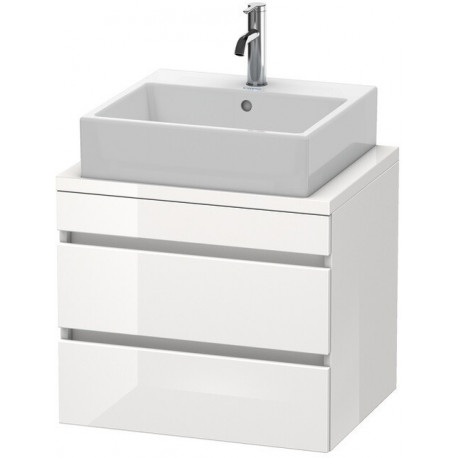 Meuble bas console DURASTYLE 512x600x478mm taupe/blanc mat