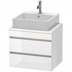 Meuble bas console DURASTYLE 512x600x478mm blanciss matt/basalt mat