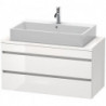 Meuble bas console DURASTYLE 512x1000x478mm graphit matt/blanc mat