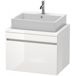 Meuble bas console DURASTYLE 512x700x548mm noyer nature/blanc mat