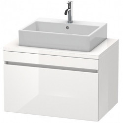Meuble bas console DURASTYLE 512x800x548mm noyer nature/blanc mat
