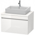 Meuble bas console DURASTYLE 512x800x548mm graphit matt/blanc mat