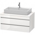 Meuble bas console DURASTYLE 512x1000x548mm blanc brillant/basalt mat