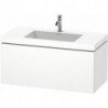 Meuble sous-vasque L-CUBE WT Vero Air 500x1000x480mm 1 trou de robinetterie blanc mat