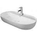 Vasque à poser LUV sans débordement trou B 800x400mm 1 troublanc sd-ma