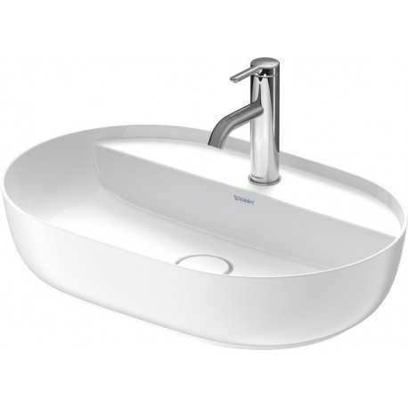 Vasque à poser LUV sans débordement trou B 600x400mm 1 troublanc sd-ma