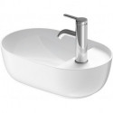 Vasque à poser LUV sans débordement trou B 420x270mm 1 troublanc sd-ma
