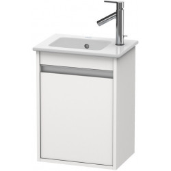 Meuble sous-vasque KETHO 550x400x285mm ouverture gauche blanc mat