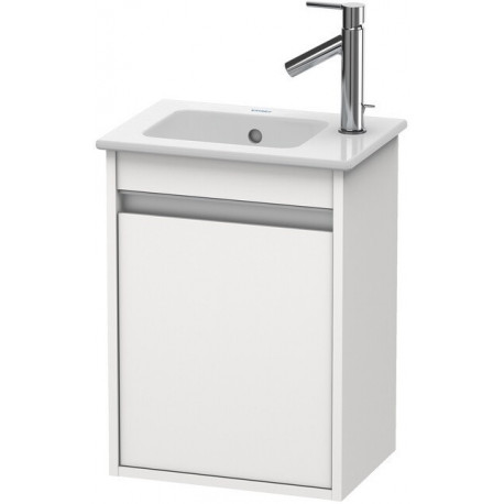Meuble sous-vasque KETHO 550x400x285mm ouverture gauche blanc mat