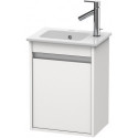 Meuble sous-vasque KETHO 550x400x285mm ouverture gauche blanc mat