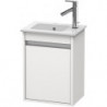 Meuble sous-vasque KETHO 550x400x285mm ouverture gauche blanc mat