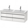 Meuble sous-vasque KETHO 480x1270x475mm blanc mat