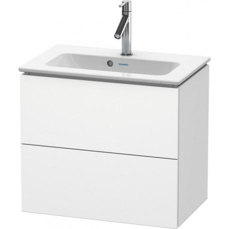 Meuble sous-vasque Duravit L-CUBE Compact 550x620x391mm blanc mat