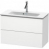 Meuble sous-vasque Duravit L-CUBE Compact 550x820x391mm blanc mat