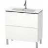 Meuble sous-vasque Duravit L-CUBE Compact 704x820x391mm blanc mat