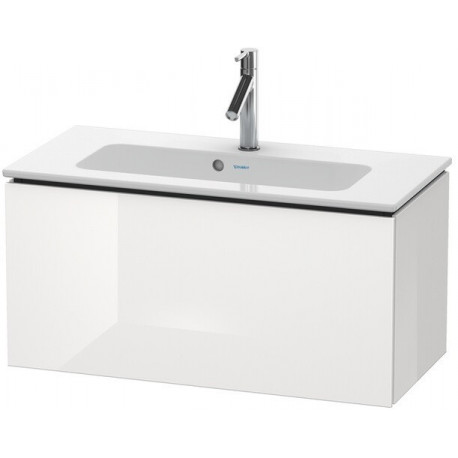 Meuble sous-vasque Duravit L-CUBE Compact 400x820x391mm blanc brillant