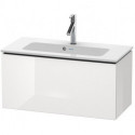 Meuble sous-vasque Duravit L-CUBE Compact 400x820x391mm blanc brillant