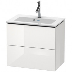 Meuble sous-vasque Duravit L-CUBE Compact 550x620x391mm blanc brillant
