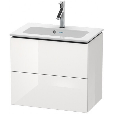 Meuble sous-vasque Duravit L-CUBE Compact 550x620x391mm blanc brillant