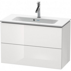 Meuble sous-vasque Duravit L-CUBE Compact 550x820x391mm blanc brillant