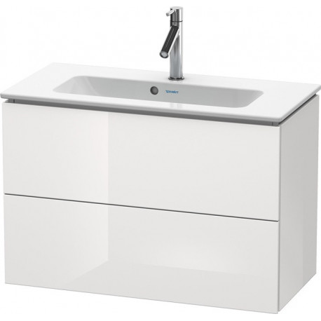 Meuble sous-vasque Duravit L-CUBE Compact 550x820x391mm blanc brillant