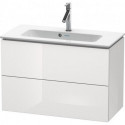 Meuble sous-vasque Duravit L-CUBE Compact 550x820x391mm blanc brillant