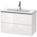 Meuble sous-vasque Duravit L-CUBE Compact 550x820x391mm blanc brillant lack