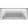 Baignoire Bain à remous rectangulaire STARCK 174 l 180x80 blanc, 2 dossiers Air-Syst