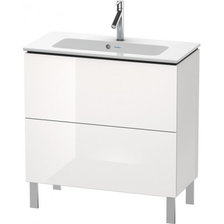 Meuble sous-vasque Duravit L-CUBE Compact 704x820x391mm blanc brillant
