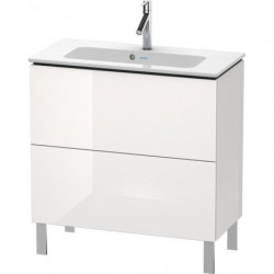 Meuble sous-vasque Duravit L-CUBE Compact 704x820x391mm blanc brillant lack