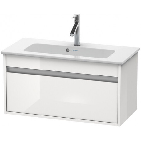 Meuble sous-vasque KETHO COMPACT 410x800x385mm blanc brillant