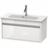 Meuble sous-vasque KETHO COMPACT 410x800x385mm blanc brillant