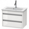 Meuble sous-vasque KETHO COMPACT 480x600x385mm blanc brillant