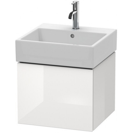 Meuble sous-vasque L-CUBE 394x484x459mm blanc brillant
